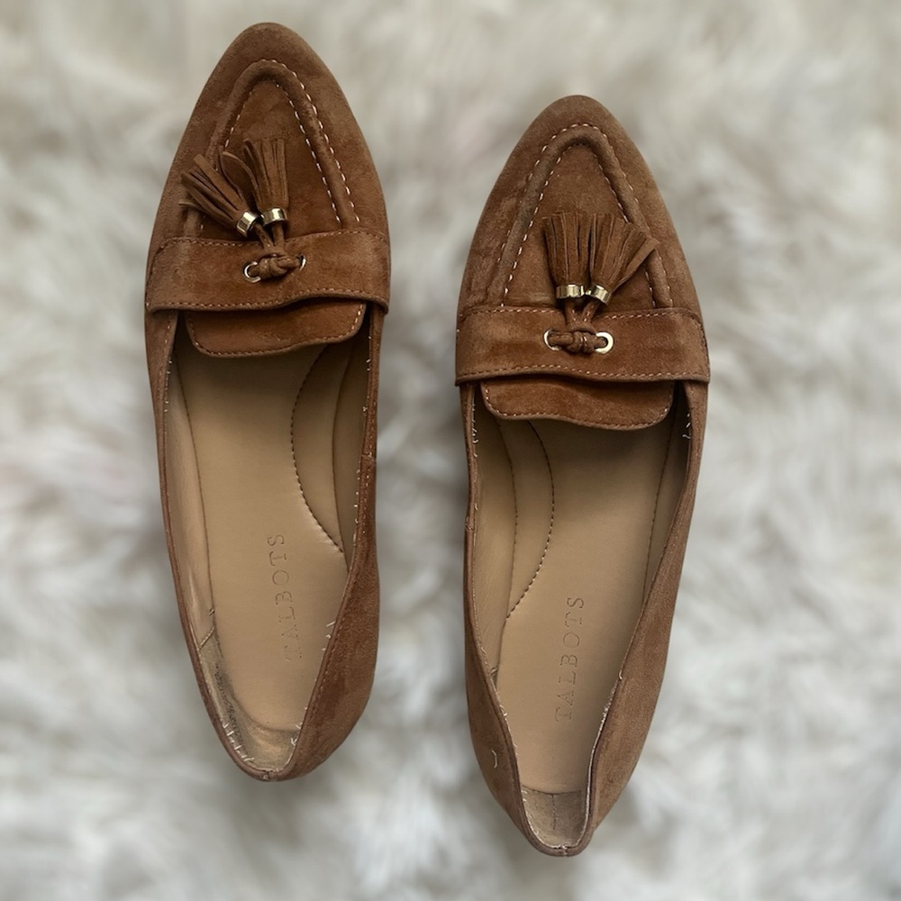 Talbots Francesca Brown Suede Driving Flats